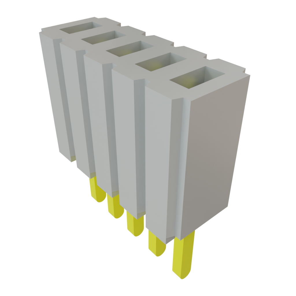 Samtec-SLM-105-01-S-S Connector Headers and PCB Receptacles Conn Socket Strip SKT 5 POS 1.27mm Solder ST Top Entry Thru-Hole Tube
