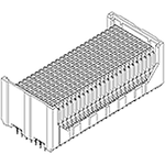 Molex-0751178018 Connector Backplane Conn Backplane RCP 400 POS 1mm Press Fit ST Thru-Hole VHDM® Tube