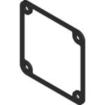 Hammond Manufacturing-1590LLBGASKET null Silicone Gasket For 1590Llb Enclosures, 2-Pack