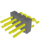 Samtec-TSM-104-01-F-DH-A Connector Headers and PCB Receptacles Conn Unshrouded Header HDR 8 POS 2.54mm Solder RA Side Entry SMD Bulk