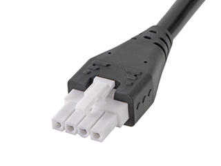 2171590410 - Mini-Fit Jr.-to-Pigtail Off-the-Shelf (OTS) Cable Assembly, Single Row, 1.0m Length, 4 Circuits, Black