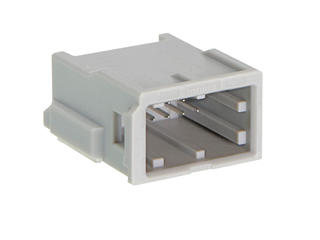 2069584082 - ConnTAK50 Header, Dual Row, Right-Angle, Surface Mount, 10 Circuits / 8 Circuits Usable, Key B, Natural