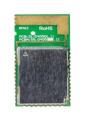 Bluetooth Module, V 5.0 LE + EDR, Class 2, 2.402GHz to 2.48GHz, 2 dBm, IS2062GM, -90dBm