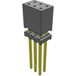 Samtec-ESQT-103-02-L-D-354 Connector Headers and PCB Receptacles Conn Elevated Socket SKT 6 POS 2mm Solder ST Top Entry Thru-Hole Layer Samtec-ESQT-103-02-L-D-354 Connector Headers and PCB Receptacles Conn Elevated Socket SKT 6 POS 2mm Solder ST Top Entry Thru-Hole Layer