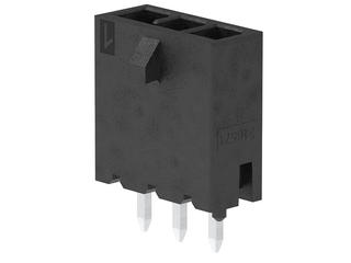 2165713004 - Micro-Fit+ Vertical Header, Through Hole, 3.00mm Pitch, Single Row, 4 Circuits, 0.76µm Gold (Au) Plating, Glow-Wire Capable, Black