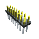 Samtec-TLW-110-05-G-S-02 Connector Headers and PCB Receptacles Conn Unshrouded Header HDR 10 POS 2.54mm Solder ST Top Entry Thru-Hole Bulk