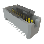 Samtec-TFML-110-02-S-D-P-TR Connector Headers and PCB Receptacles Conn Shrouded Header (4 Sides) HDR 20 POS 1.27mm Solder ST Top Entry SMD TIGER EYE™ T/R