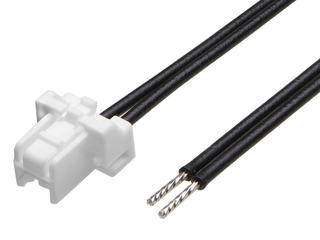 2219591021 - CLIK-Mate-to-Pigtail Off-the-Shelf (OTS) Cable Assembly, 2.00mm Pitch, Single Row, 100.00mm Length, 2 Circuits, White