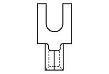 191290022 - Krimptite Block Spade Terminal for 16-14 AWG Wire