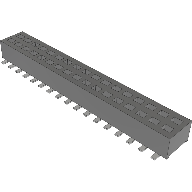 Samtec-CLP-117-02-L-D-BE-A Connector Headers and PCB Receptacles Conn Socket Strip SKT 34 POS 1.27mm Solder ST Bottom Entry SMD TIGER CLAW™ Tube Samtec-CLP-117-02-L-D-BE-A Connector Headers and PCB Receptacles Conn Socket Strip SKT 34 POS 1.27mm Solder ST Bottom Entry SMD TIGER CLAW™ Tube