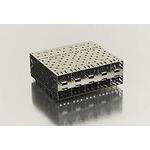 Molex-0757335001 Connector Telephone and Telecom Conn SFP F 200 POS 1.6mm Press Fit RA Thru-Hole 200 Terminal 10 Port Tray