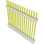 Samtec-HW-16-14-LM-S-1080-125 Connector Headers and PCB Receptacles Conn Board Stacker HDR 16 POS 2.54mm Solder ST Top Entry Thru-Hole Bulk