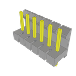 Samtec-LCW-106-07-G-S-230-LL Connector Headers and PCB Receptacles Conn Wire to Board HDR 6 POS 2.54mm Solder ST Top Entry Thru-Hole Bulk