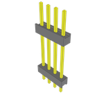 Samtec-ZW-04-12-G-S-665-135 Connector Headers and PCB Receptacles Conn Board Stacker HDR 4 POS 2.54mm Solder ST Top Entry Thru-Hole Bulk