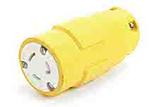 1301410066 - Super-Safeway Connector with Locking Blade, 2 Pole/3 Wire, NEMA L6-20, 250V