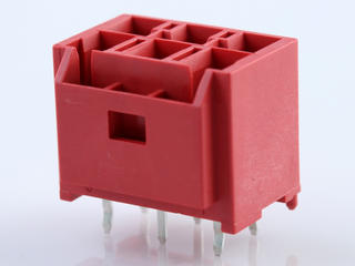 1510481609 - CP-6.5 Header, 6.50mm Pitch, Dual Row, Vertical, Polarized, Positive Lock, Tray Packaging, Glow-Wire Capable, 6 Circuits, Red