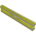 Samtec-TW-50-07-S-Q-500-090 Connector Headers and PCB Receptacles Conn Board Stacker HDR 200 POS 2mm Solder ST Top Entry Thru-Hole Bulk
