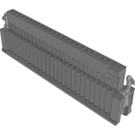 Samtec-ISDF-25-S-M Connector Discrete Wire Housing Conn Housing PL 25 POS 1.27mm Crimp ST Cable Mount Black Tube