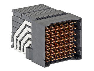 1717409288 - Impel 90 Ohm 6 Pair Orthogonal Direct Right-Angle Header, with Dust Cover, 2.35mm Pitch, Unguided, 12 Columns, 144 Circuits, 5.50mm Pin Length, 4.40mm Max Board Thickness