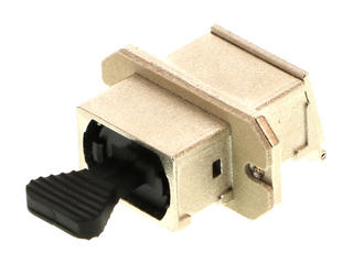 1061141400 - EMI MPO Adapter, Simplex, Metal Body, Flange Mount with M2 Holes Style, Shutter, Silicone Gasket