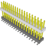 Samtec-HW-18-10-S-D-540-SM-A Connector Headers and PCB Receptacles Conn Board Stacker HDR 36 POS 2.54mm Solder ST Top Entry SMD Tube