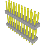 Samtec-TW-11-07-G-D-440-090 Connector Headers and PCB Receptacles Conn Board Stacker HDR 22 POS 2mm Solder ST Top Entry Thru-Hole Bulk