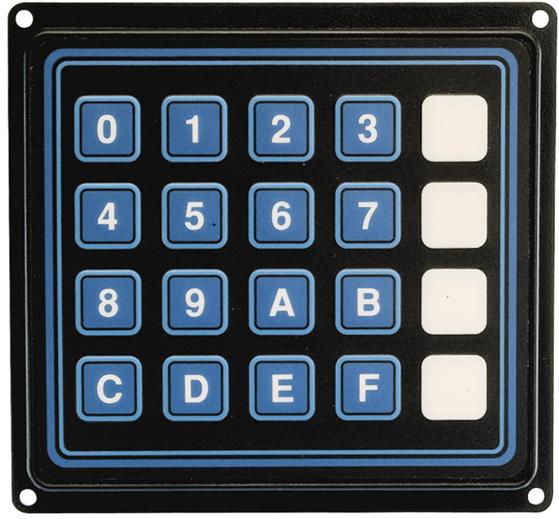 Grayhill-88BB2-072 Keypads and Keyboards Keypad 16 Terminal Pins 10mA 24VDC 3.43N