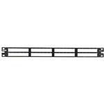 Panduit-QPP48HDBL Connector Accessories 48-port patch panel in black accepts QuickNet pre-terminated cassettes