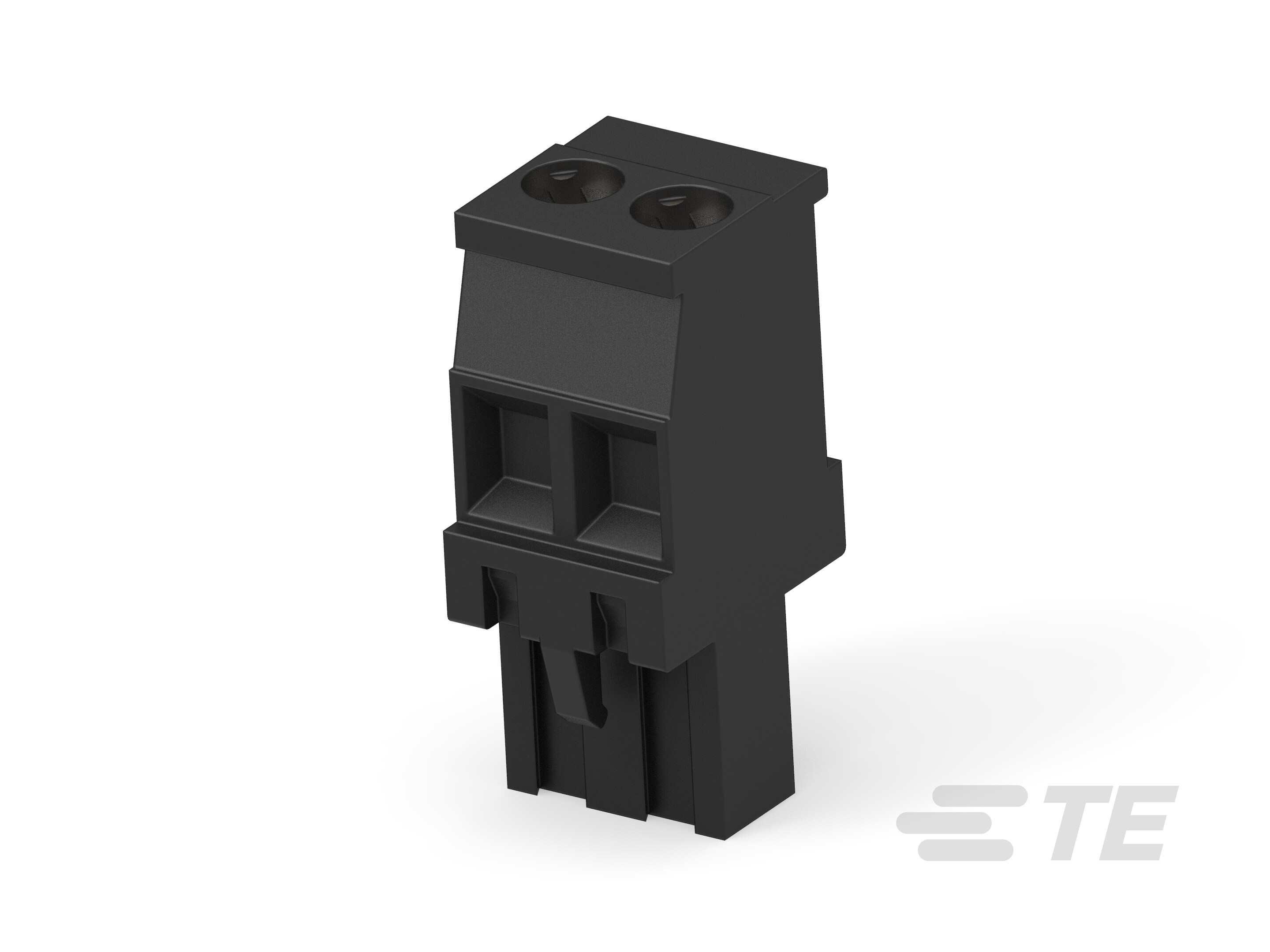 2P TERMI-BLOK VERT PLUG,BLACK-1546625-2