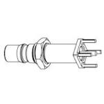 Amphenol RF-930-163J-51P Connector RF Conn QMA 0Hz to 6GHz 50Ohm Solder ST Thru-Hole F Gold Over Copper Bag