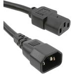 CnC Tech, LLC-800-1600-2-SJT0-BL-00050 Cable Assembly AC Power Cable Assembly 0.5m C14 to C13 3 to 3 POS F-M 16AWG