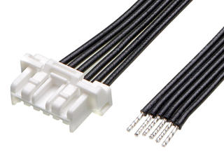 2219591063 - CLIK-Mate-to-Pigtail Off-the-Shelf (OTS) Cable Assembly, 2.00mm Pitch, Single Row, 300.00mm Length, 6 Circuits, White