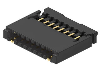 2213780067 - Easy-On FFC/FPC Connector, 0.50mm Pitch, FlatLock Series, Right-Angle, Dual Contact, 0.90mm Height, 6 Circuits, Gold Plating