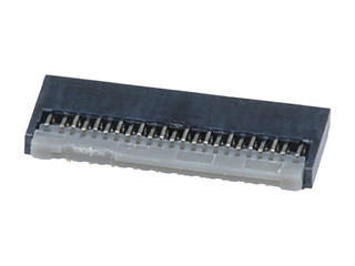5047542100 - 0.30mm Pitch Easy-On Back Flip FPC Connector with Lock Terminal, LA75 Series, Right-Angle, Surface Mount, Dual Contact Style, 0.75mm Height, 21 Circuits