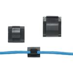 Panduit-ACC19-A-C20 Cable Clamps and Clips Cable Management, Backed Cord Clip Nylon 6/6 Black Adhesive 4.8mm