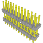 Samtec-PHT-112-04-L-D Connector Headers and PCB Receptacles Conn Unshrouded Header HDR 24 POS 2.54mm Press Fit ST Thru-Hole Tube