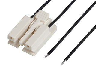 2163311023 - EdgeLock-to-Pigtail Off-the-Shelf (OTS) Cable Assembly, 2.00mm Pitch, Tin (Sn) Plating, 300.00mm Length, 2 Circuits, Black