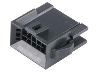2245561208 - Nano-Fit BMI Plug Housing, TPA Capable, 2.50mm Pitch, Dual Row, 8 Circuits, Black, Panel Mount, Glow-Wire Capable