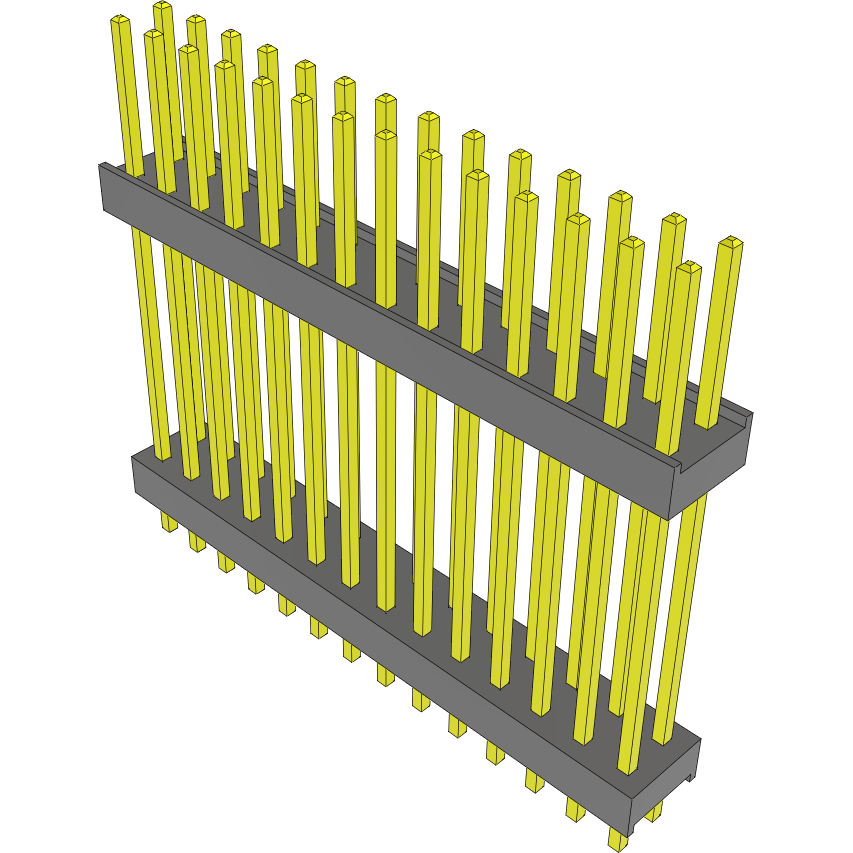 Samtec-DW-14-13-F-D-815 Connector Headers and PCB Receptacles Conn Board Stacker HDR 28 POS 2.54mm Solder ST Top Entry Thru-Hole Bulk