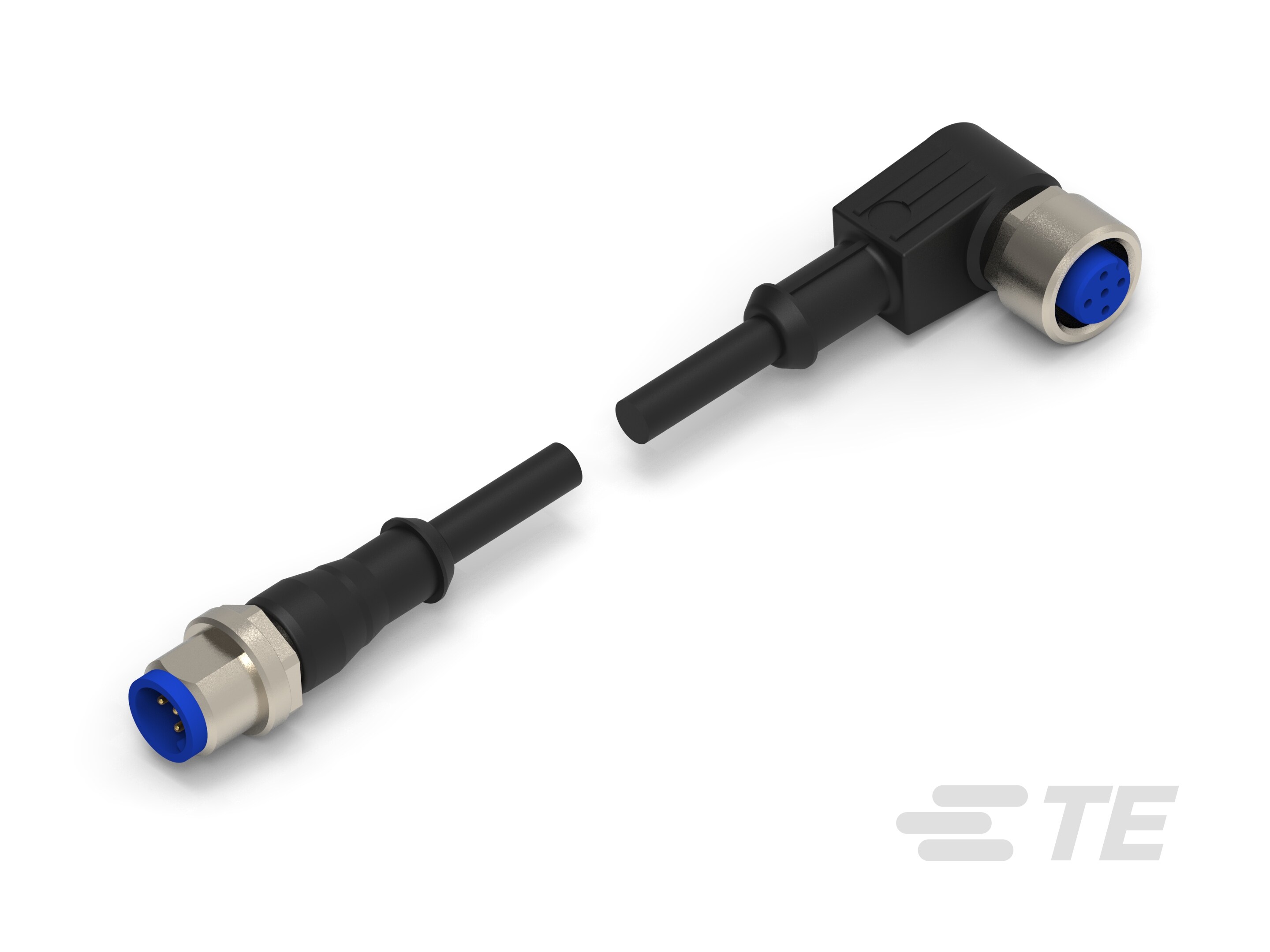 M12 strgt plug to M12 angled socket AA-1-2273117-1
