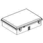 Bud Industries-PTQ-11072  Fiberglass Box with Stainless Steel Latch 17.72x13.78x4.72