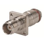 HUBER+SUHNER-25_TNC-50-4-18/12-_NE Connector RF Conn TNC 0Hz to 11GHz 50Ohm Clamp ST Flange Mount F Gold Over Nickel Individual