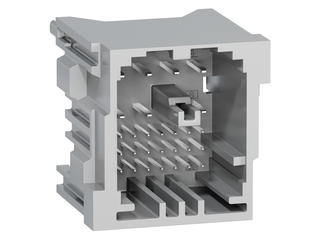 2005010283 - stAK50h Vertical Hybrid Header, 28 Circuits, Key 3, Gray, Tube