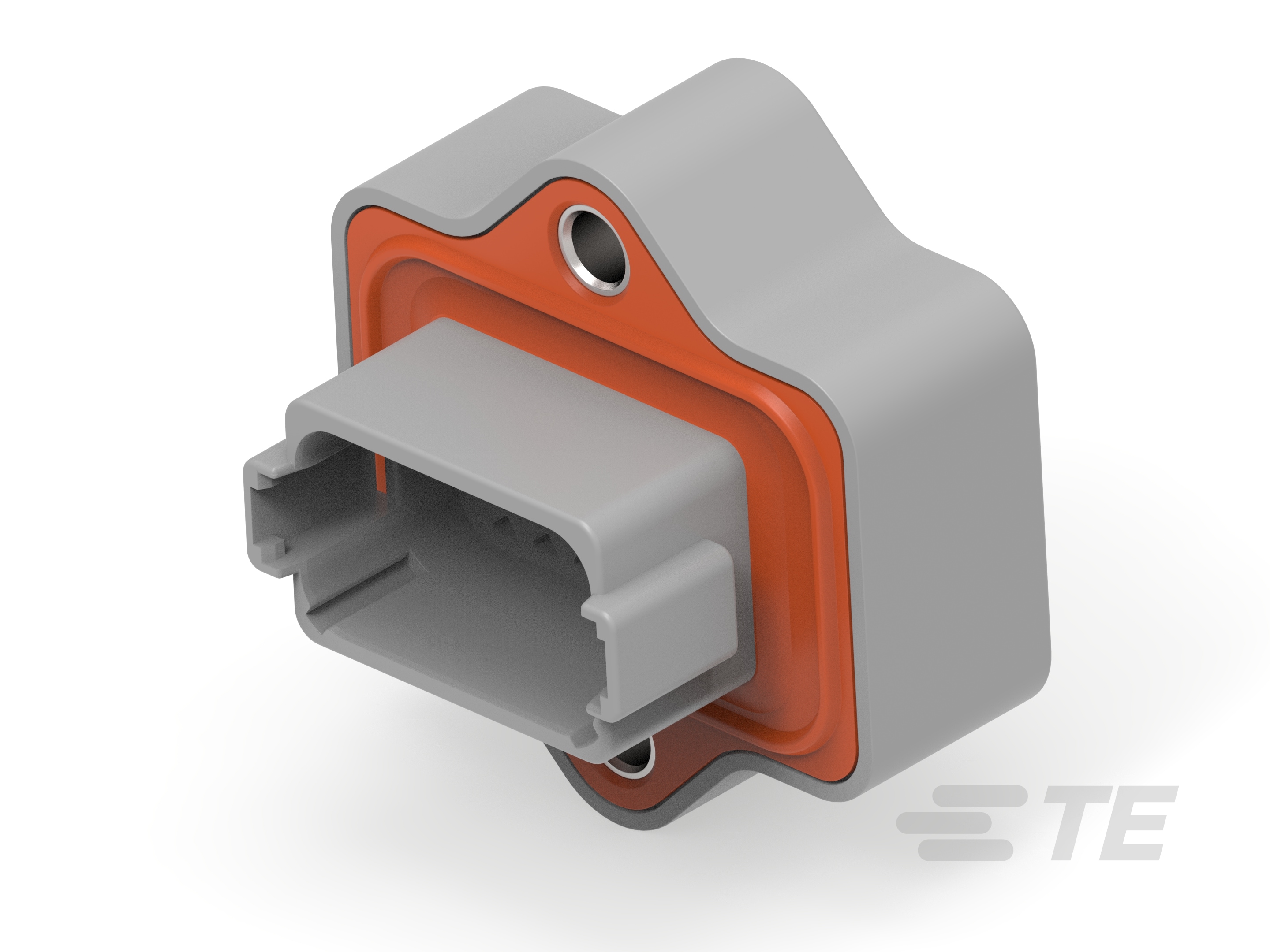 REC, 12P, GRY, E, CAP, FLANGE, A-DT04-12PA-LE06 REC, 12P, GRY, E, CAP, FLANGE, A-DT04-12PA-LE06