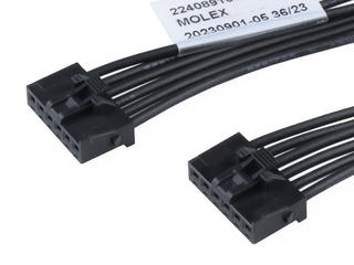 2240891062 - KK Plus 250-to-KK Plus 250 Off-the-Shelf (OTS) Cable Assembly, 2.50mm Pitch, Single Row, 150.00mm Length, 6 Circuits, Black