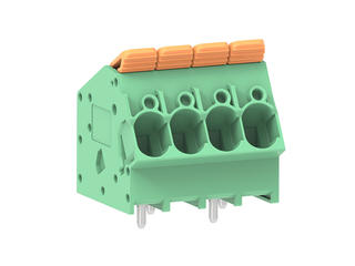 2213930004 - 7.50mm Pitch Lever Activated Fixed Mount PCB Terminal Block, 35° Wire Entry, Left Front Terminal, 4 Circuits