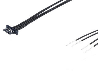 2263921063 - Zero-Hachi-to-Pigtail Off-the-Shelf (OTS) Cable Assembly, Single Row, Tin (Sn) Plating, 6 Circuits, 300.00mm Length, Black