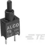 TE Connectivity-TSPD11FGVRA0 Switch Push Button Switch Push Button ON (ON) SPDT Round Plunger 20VAC 20VDC 0.4VA Momentary Thru-Hole PC Pins Loose