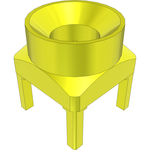 Samtec-SMP-PC-P-HG-ST-TH2 Connector RF Conn SMPM 0Hz to 40GHz 50Ohm Solder ST Thru-Hole PL Gold Over Nickel Tray