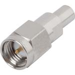 Amphenol SV Microwave-SF1129-6153 Connector RF Conn SMA-SMP Adapter 0Hz to 18GHz 50Ohm ST M/M Gold Over Nickel Tray